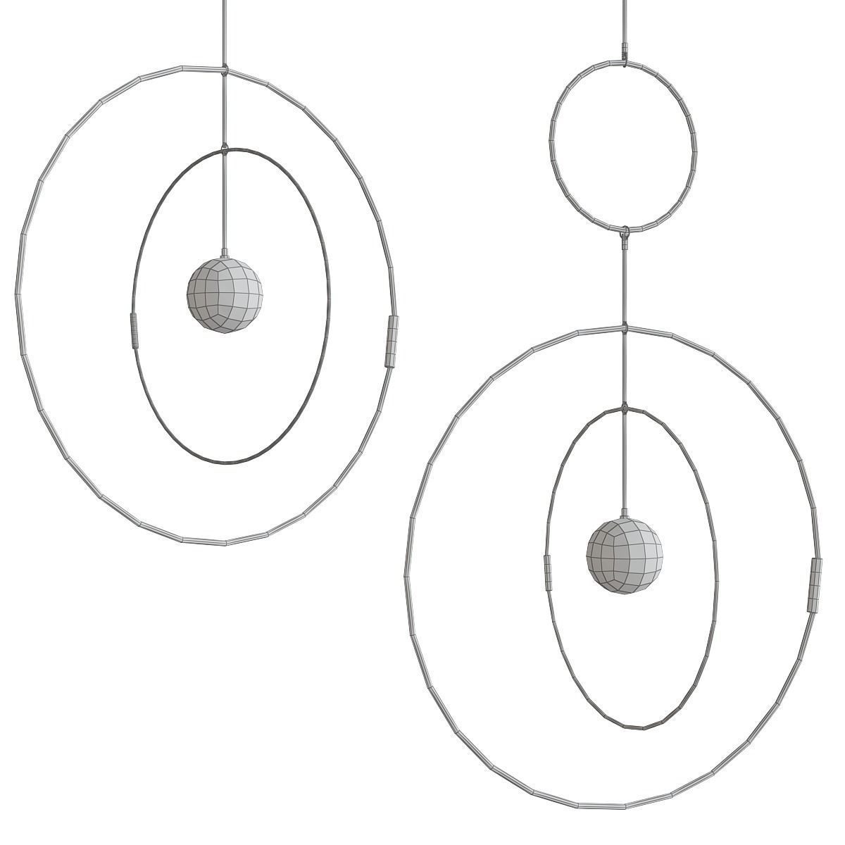 Kaja Skytte - Galaxy Globe low poly 3d model Low-poly 3D model_1