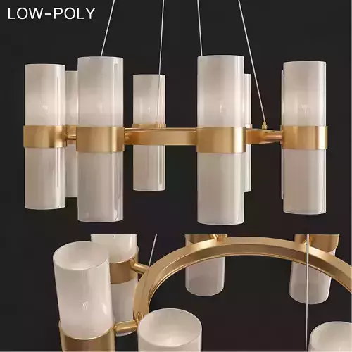 Piper Chandelier by Anthropologie low poly 3d model