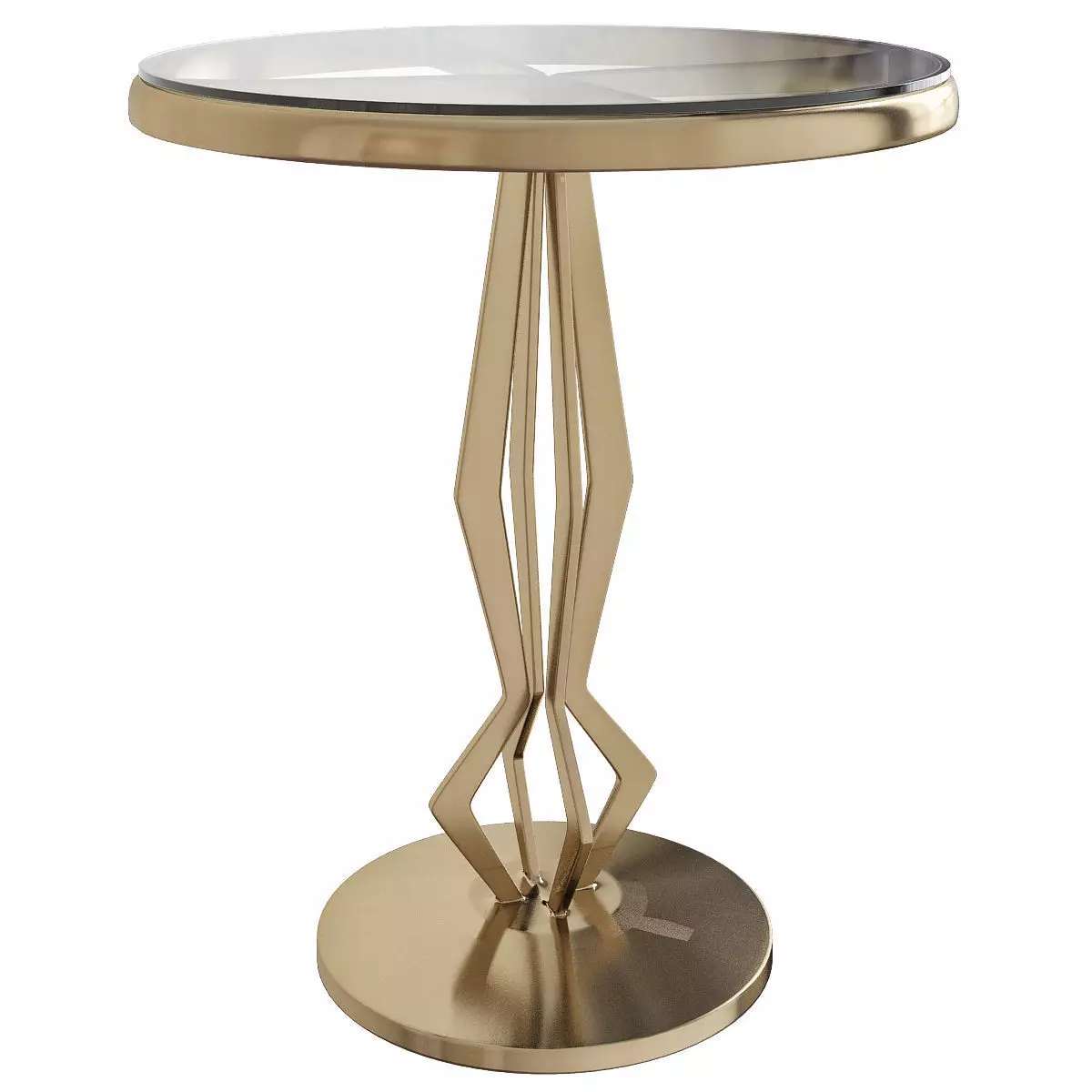 Vanguard Living Room Maurice Martini Table low poly 3d model Low-poly 3D model_0