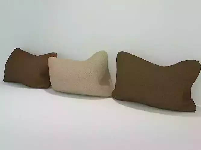 3 Pillows three on wall