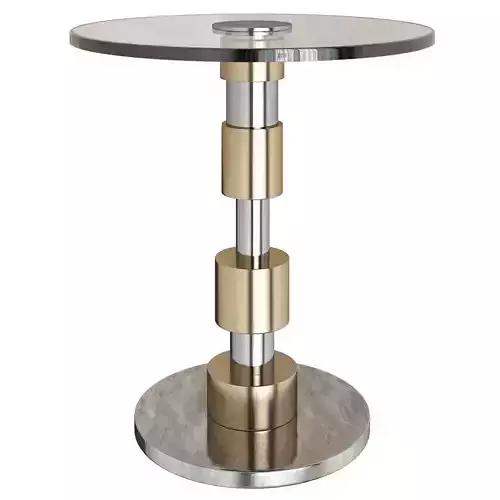 Small Chair Side Drink Table low poly 3d model