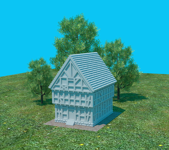 Fachwerkhaus 3 and 3S -  Free 3D model_1