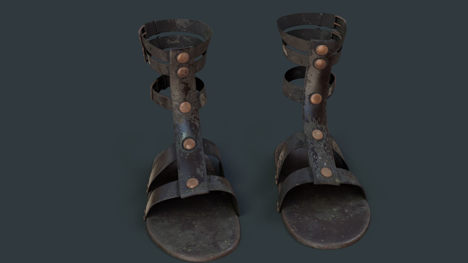 Leather armor 3D model_4