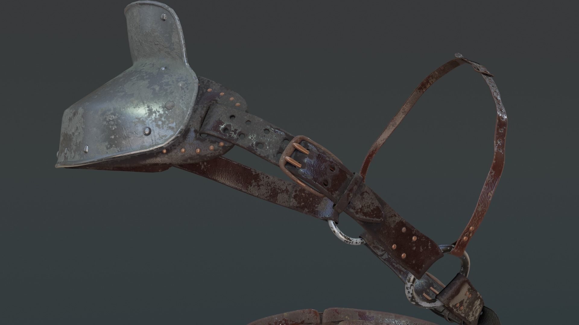 Leather armor 3D model_5