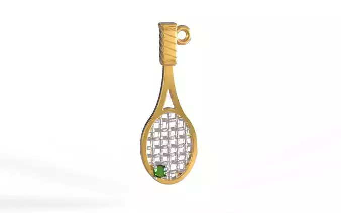 Tennis racquet 3D print model