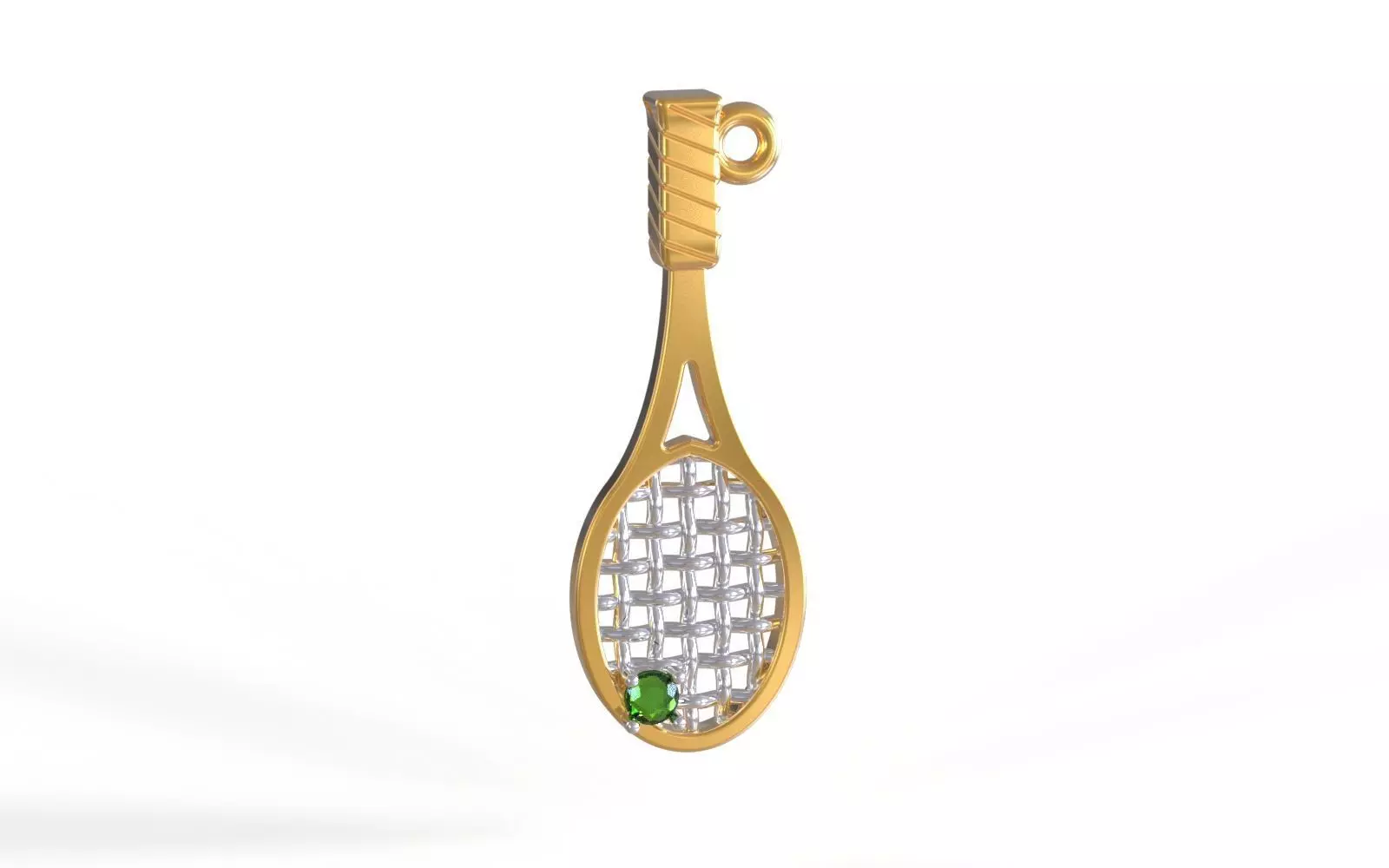 Tennis racquet 3D print model_0