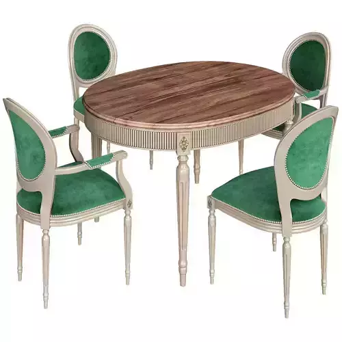 DV HOME COLLECTION VANITY tavolo low poly 3d model