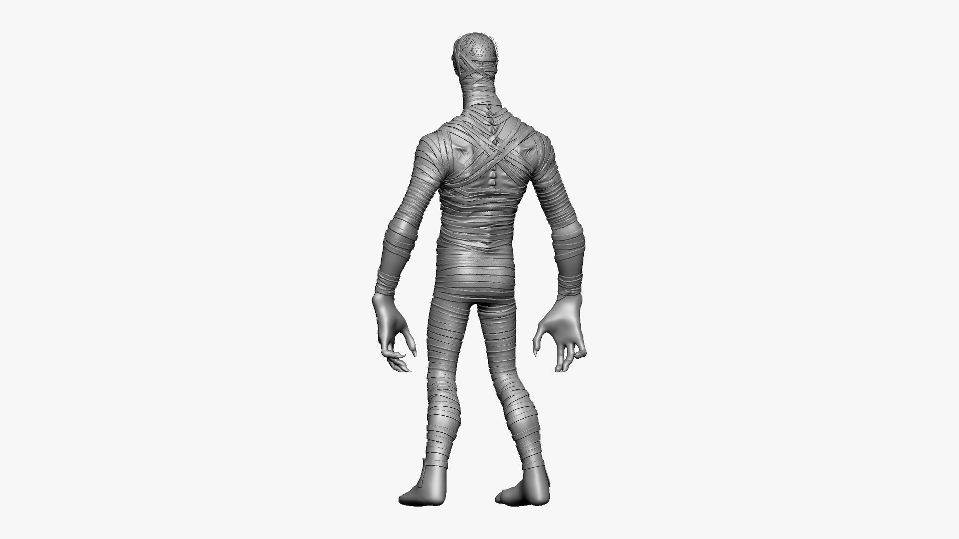 Mummy - Highpoly Zbrush project 3D model_11