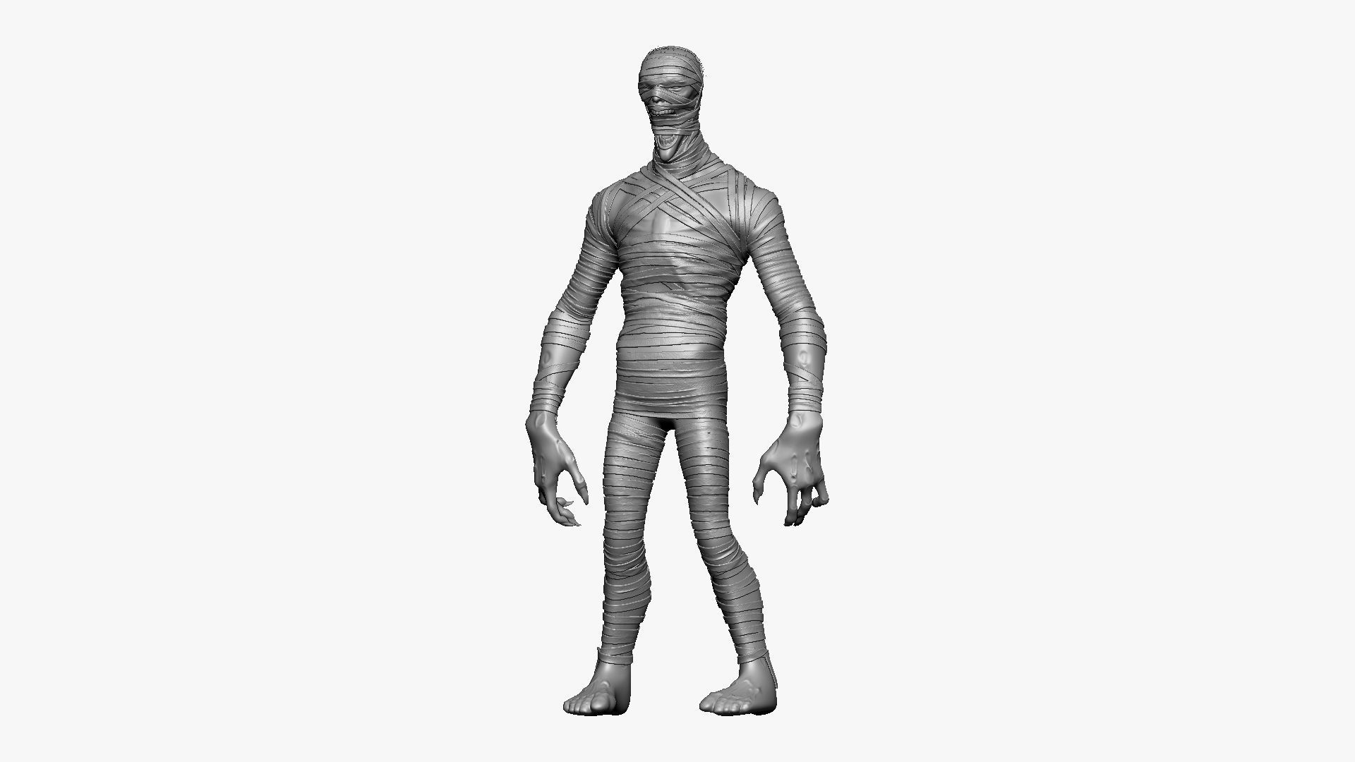Mummy - Highpoly Zbrush project 3D model_17