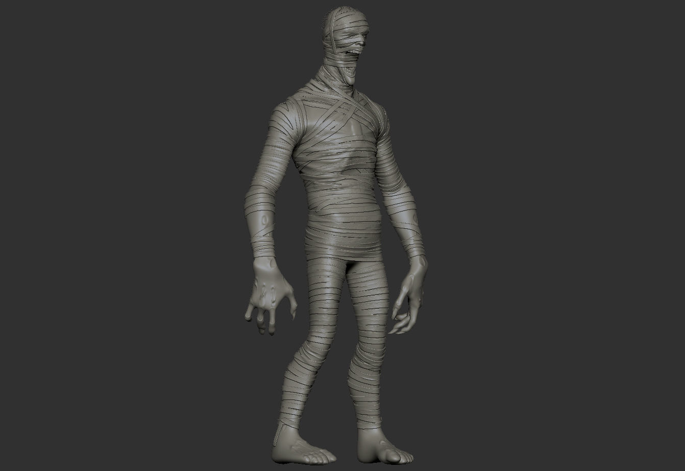 Mummy - Highpoly Zbrush project 3D model_22