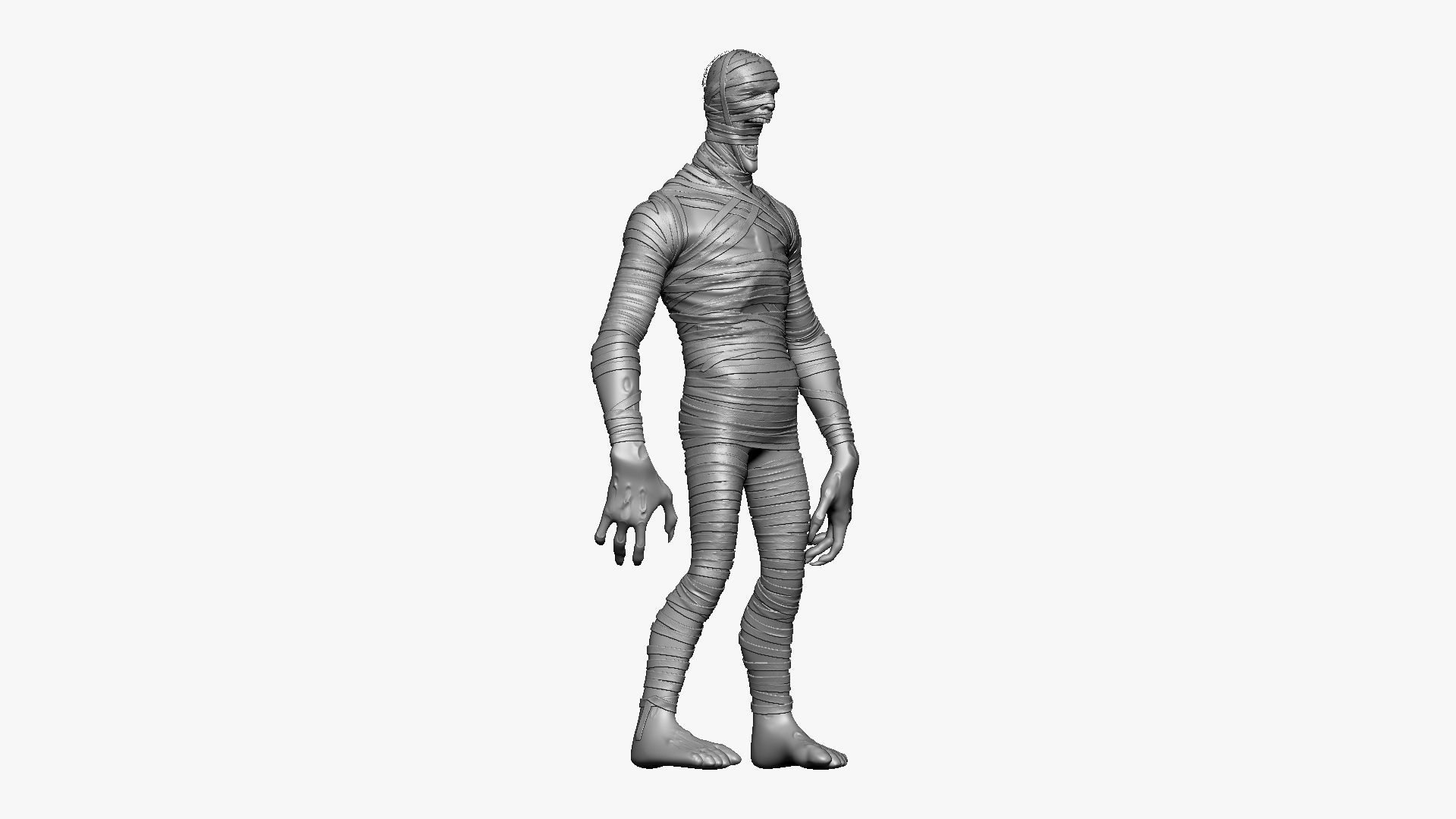 Mummy - Highpoly Zbrush project 3D model_4