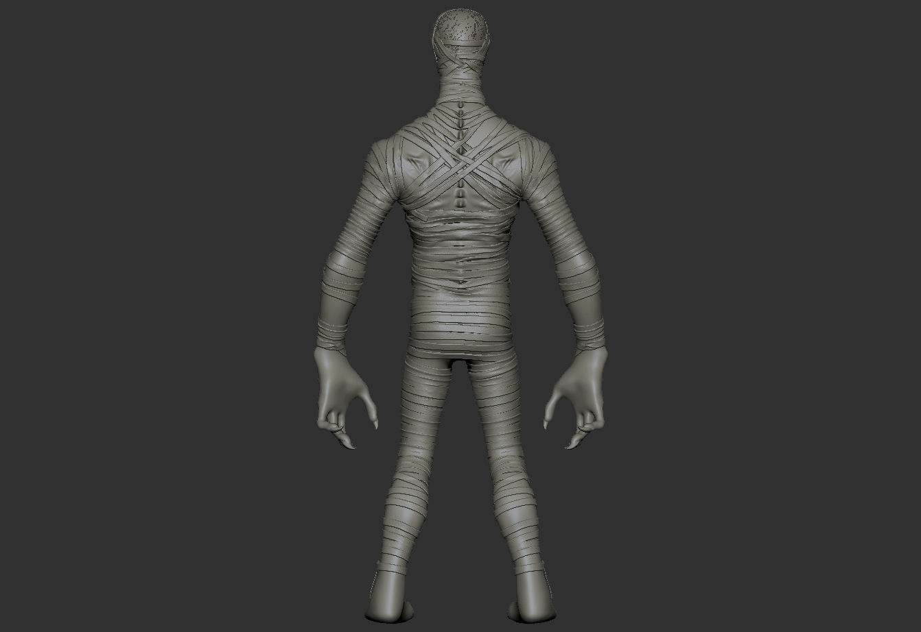 Mummy - Highpoly Zbrush project 3D model_25