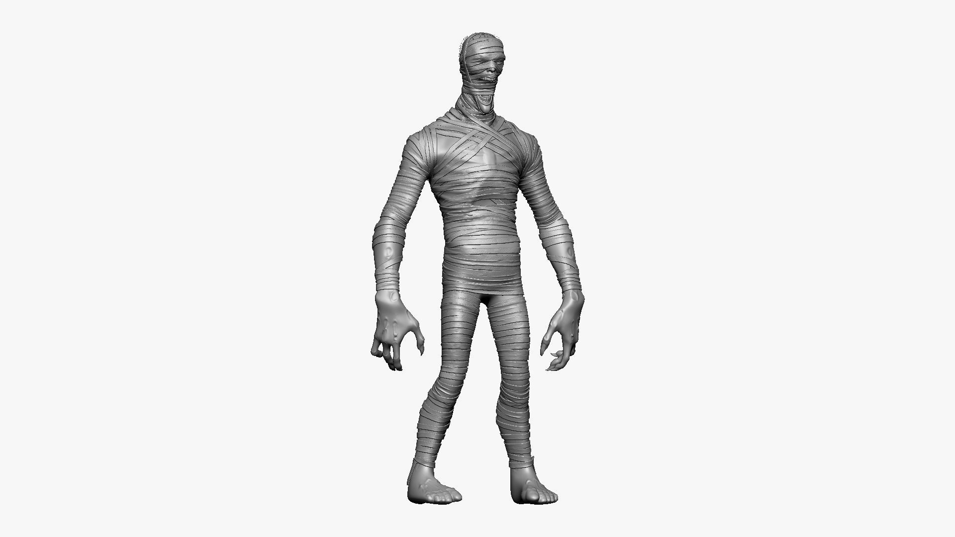 Mummy - Highpoly Zbrush project 3D model_3