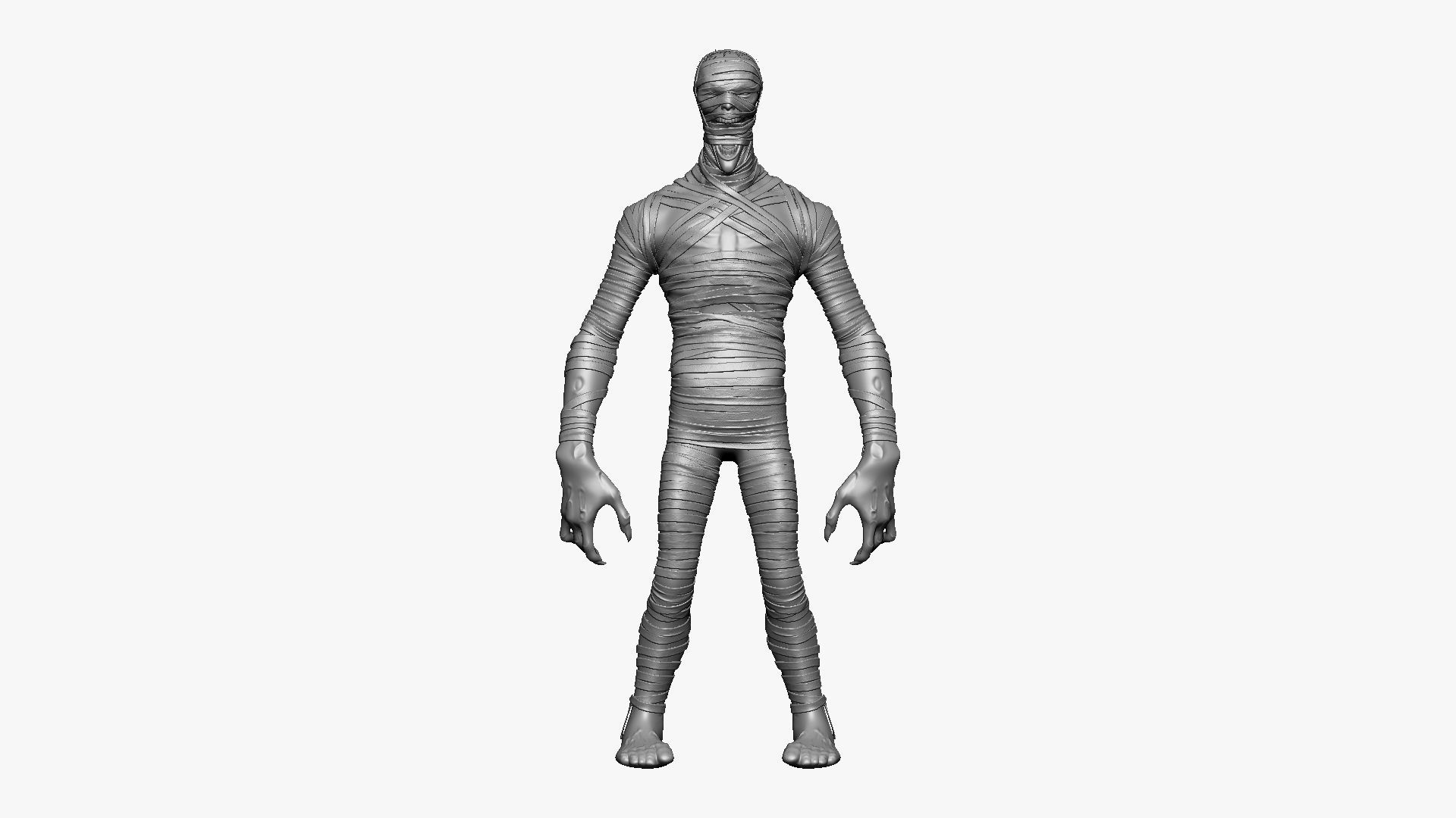 Mummy - Highpoly Zbrush project 3D model_2