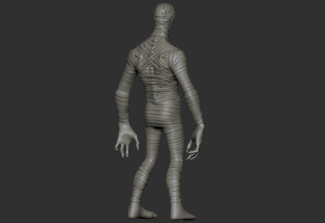 Mummy - Highpoly Zbrush project 3D model_24