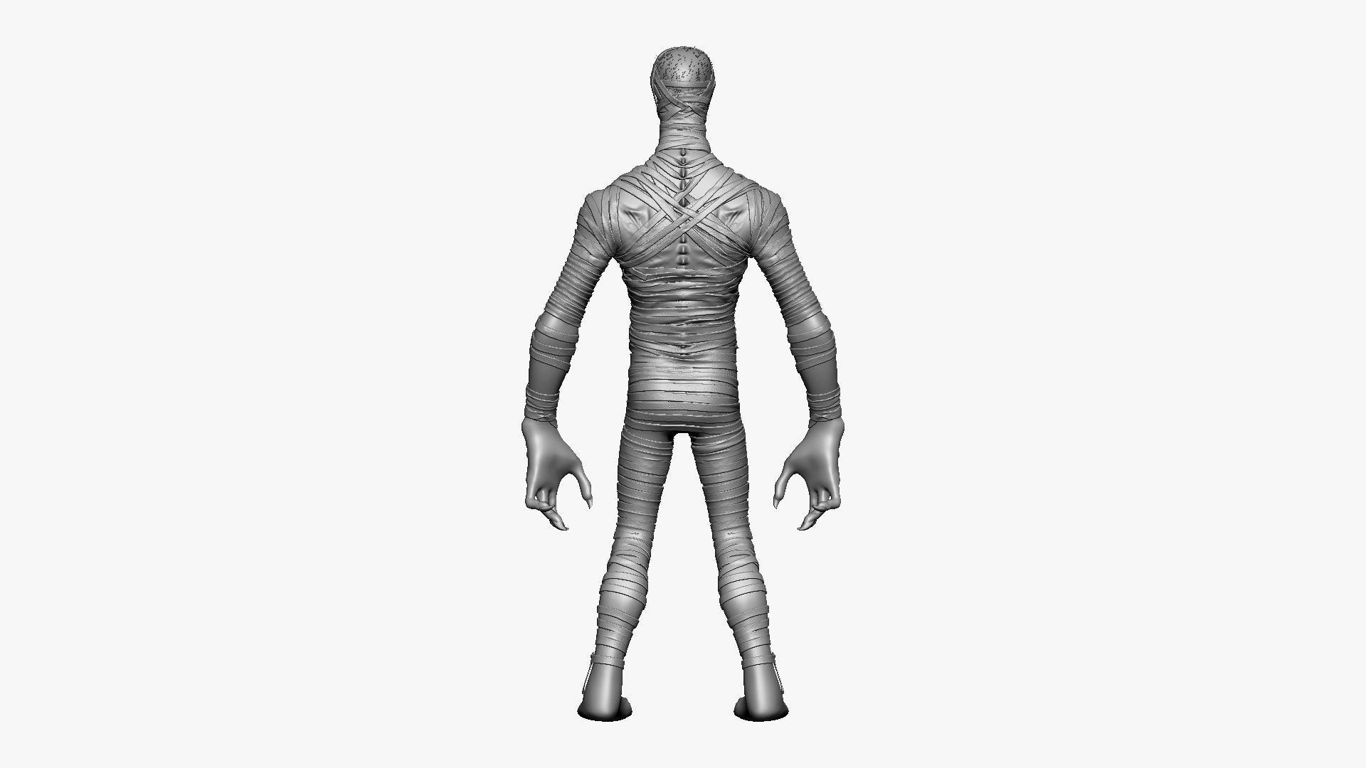 Mummy - Highpoly Zbrush project 3D model_10