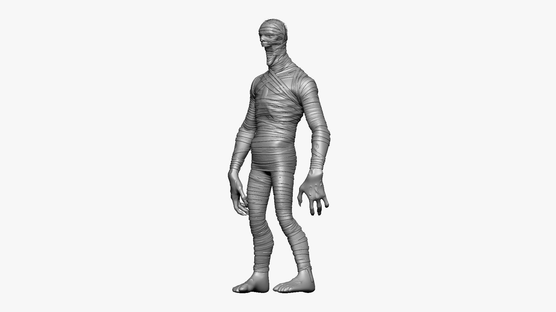 Mummy - Highpoly Zbrush project 3D model_16