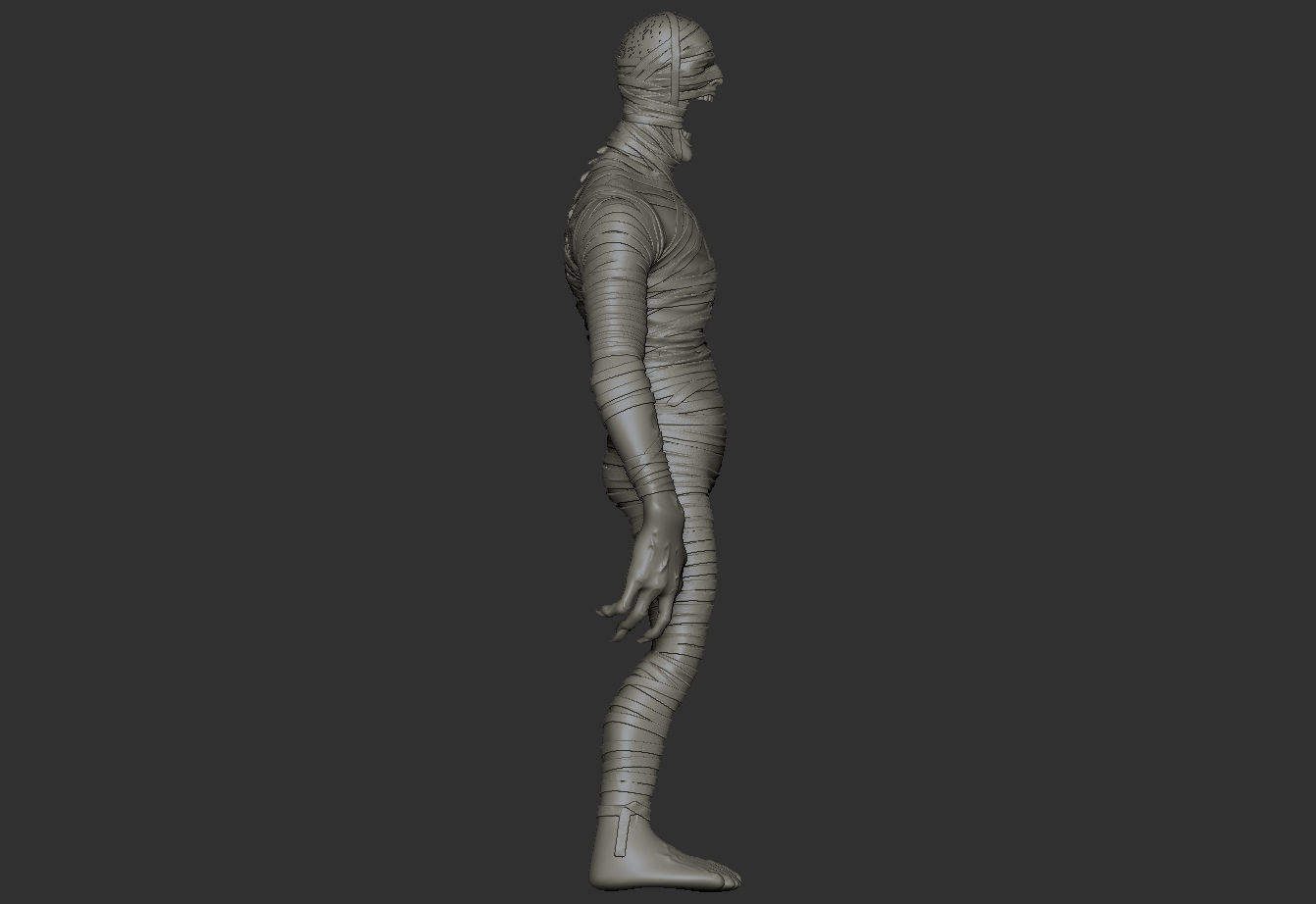 Mummy - Highpoly Zbrush project 3D model_23