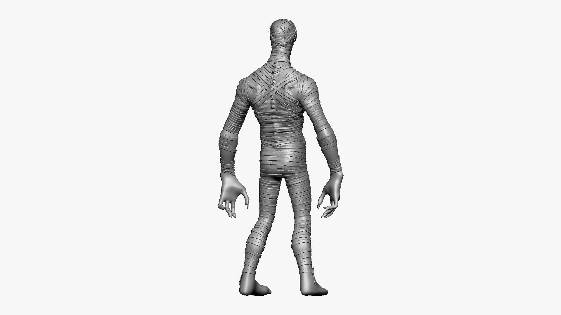Mummy - Highpoly Zbrush project 3D model_9