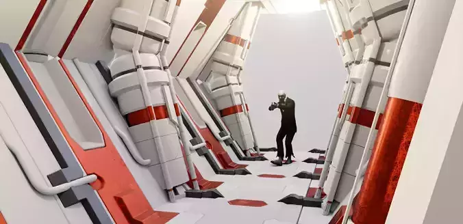 well made scifi corridor 