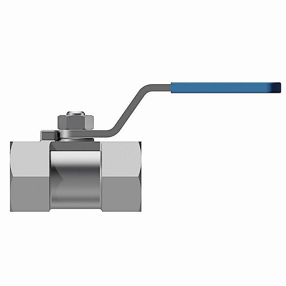 One Piece Manual Ball valves - BSP Threaded Ends 3D model_1
