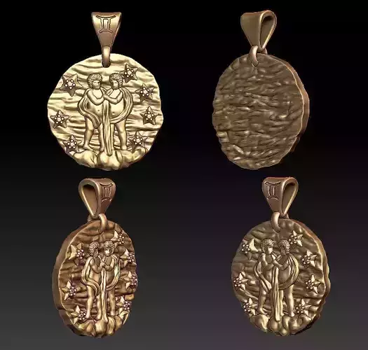 Horoscope Gemini pendant