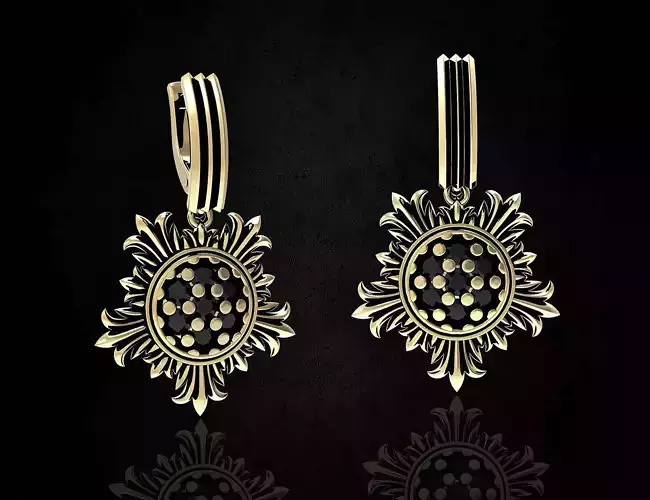 Sun earrings