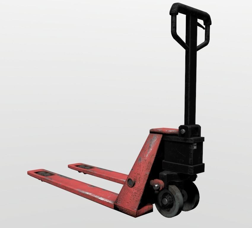 Pallet Truck Low-poly 3D model_5