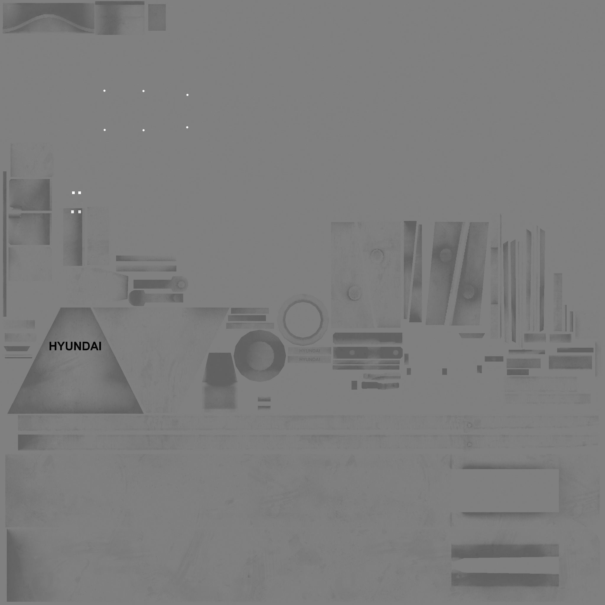 Pallet Truck Low-poly 3D model_17