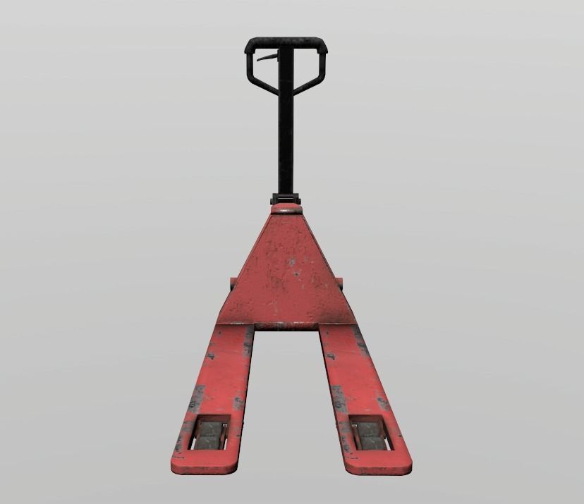 Pallet Truck Low-poly 3D model_3