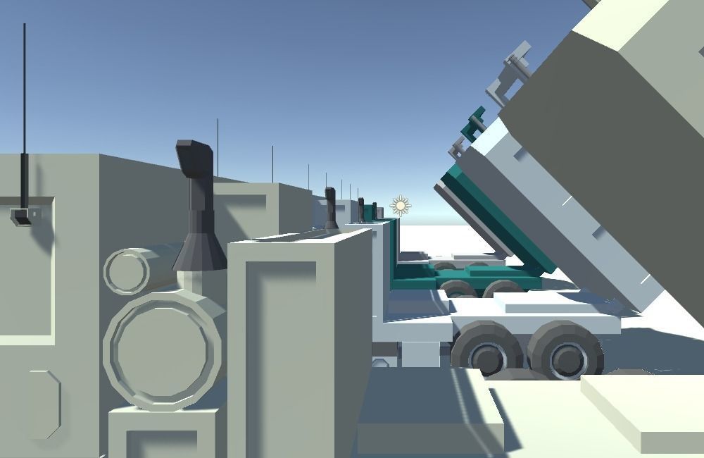 Military MLRS Vehicles Low-poly 3D model_15