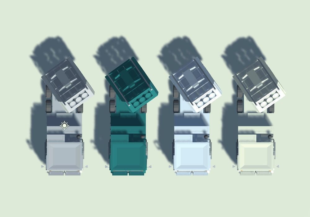 Military MLRS Vehicles Low-poly 3D model_13