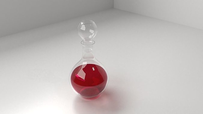 Decanter 4 with Liquid 3D model