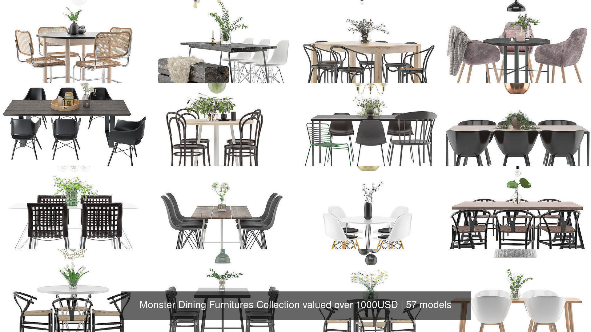 Monster Dining Furnitures Collection valued over 1000USD _4