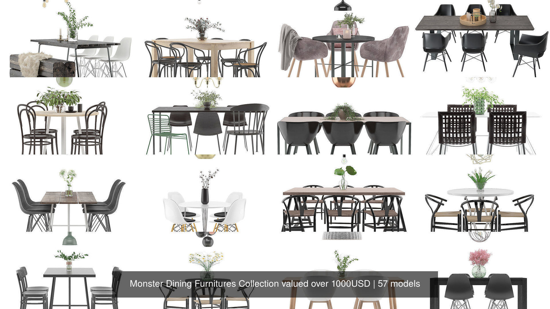 Monster Dining Furnitures Collection valued over 1000USD _6
