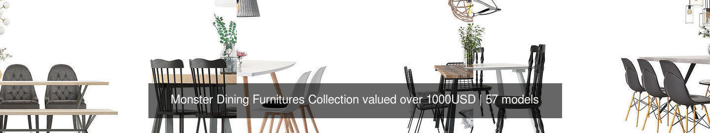 Monster Dining Furnitures Collection valued over 1000USD _9