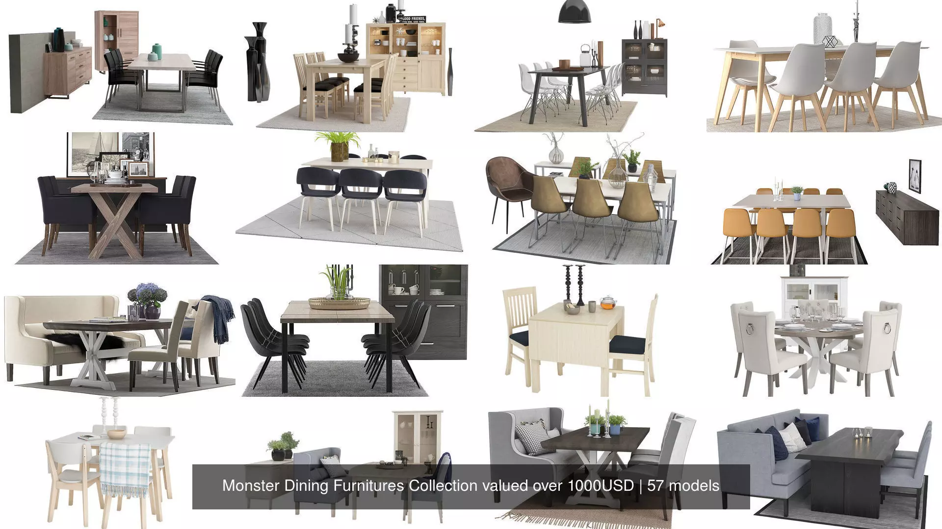 Monster Dining Furnitures Collection valued over 1000USD _1