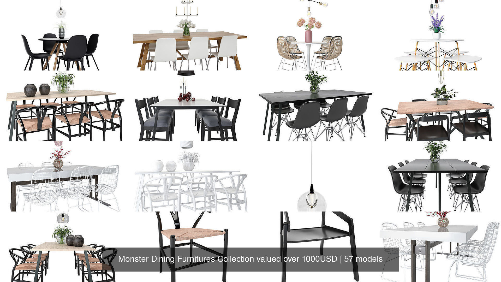 Monster Dining Furnitures Collection valued over 1000USD _19