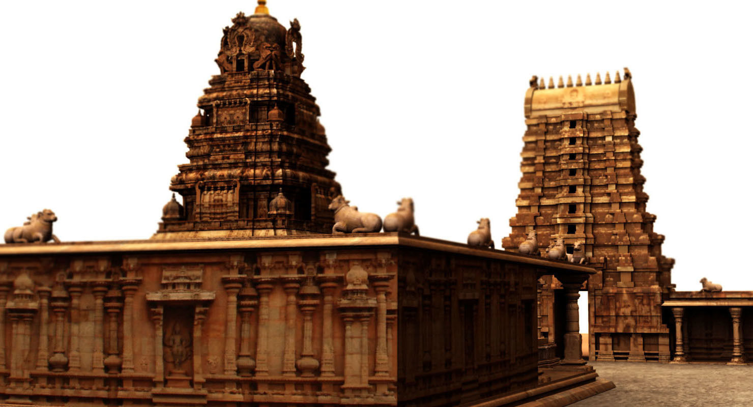 hindu temple 3d model 3D model_16