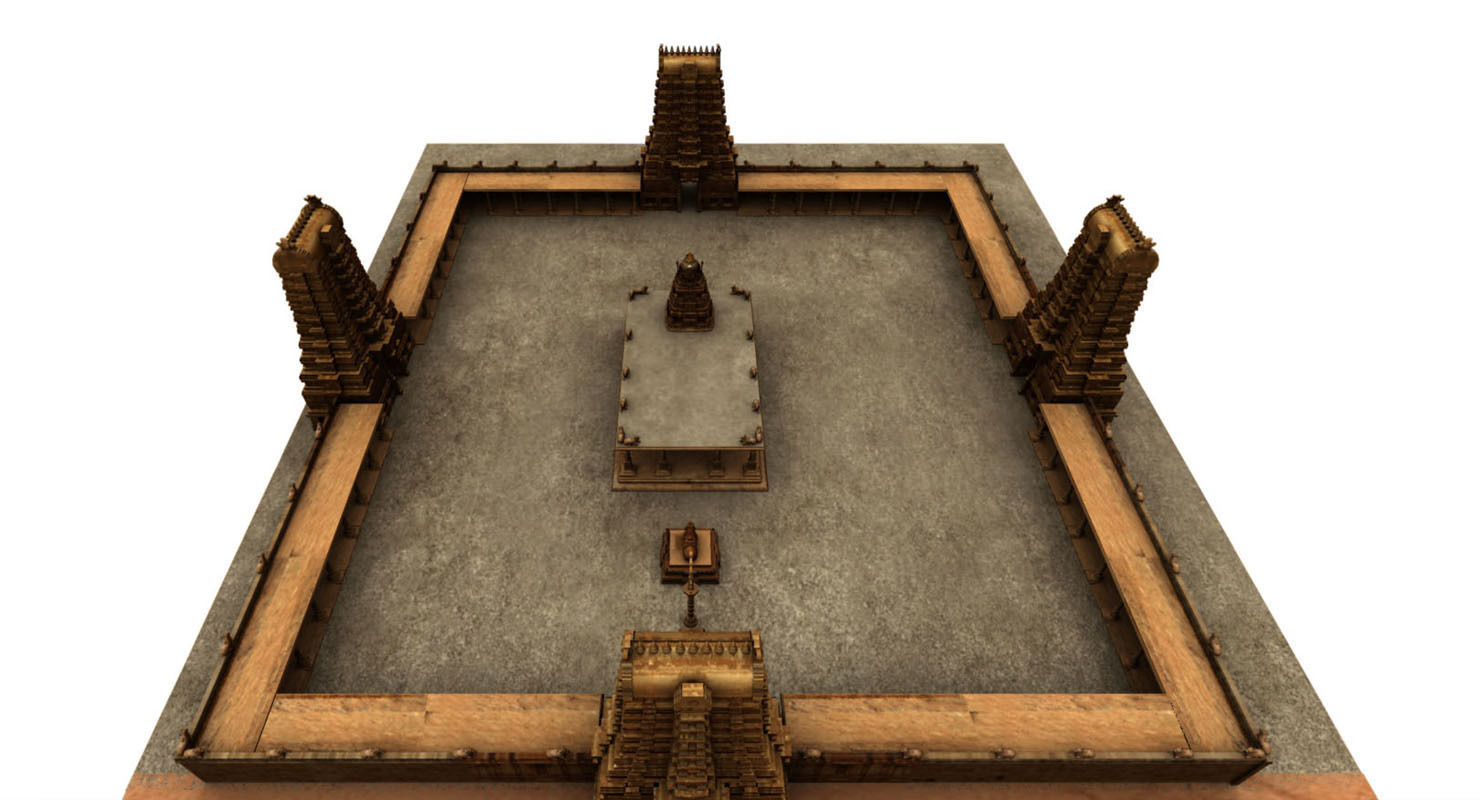 hindu temple 3d model 3D model_21