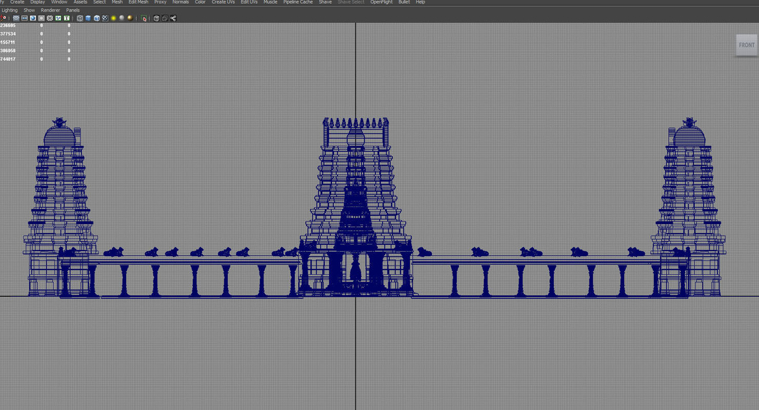 hindu temple 3d model 3D model_13