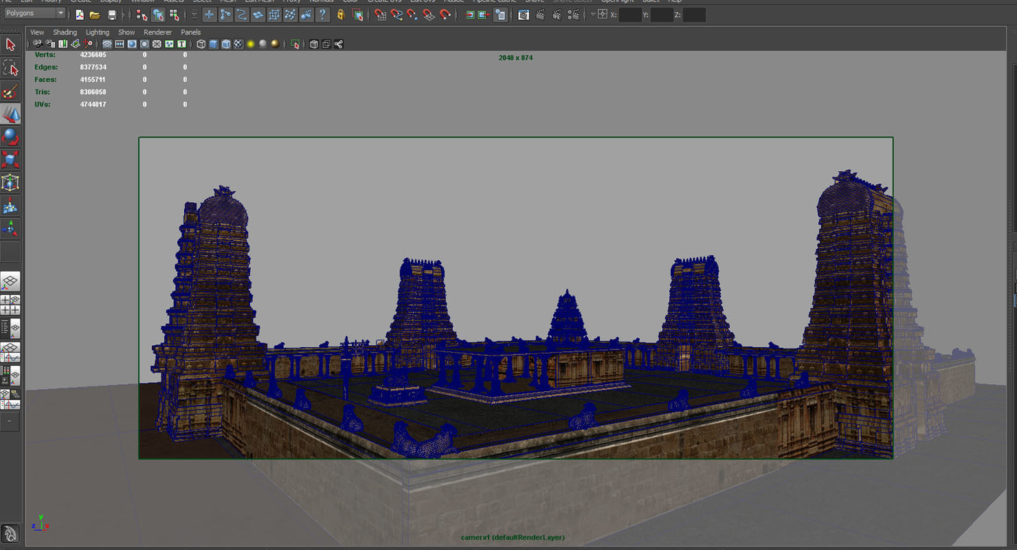hindu temple 3d model 3D model_22