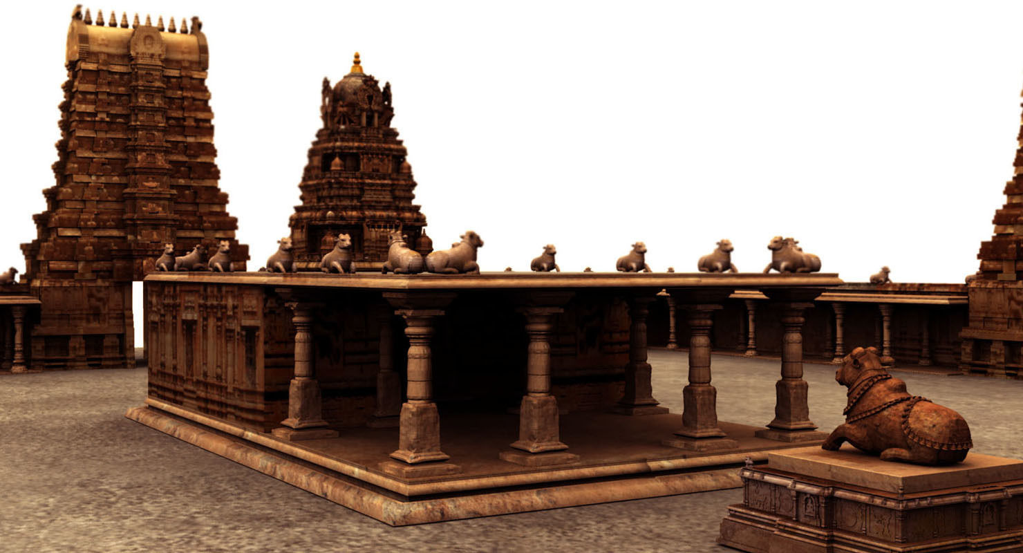 hindu temple 3d model 3D model_15
