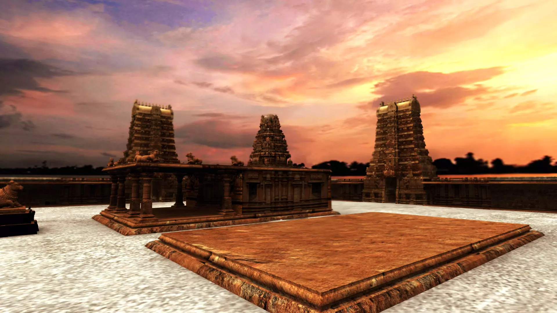 hindu temple 3d model 3D model_0