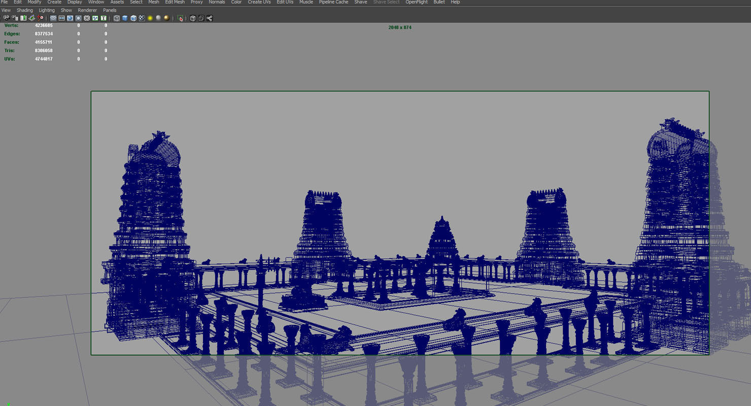 hindu temple 3d model 3D model_10