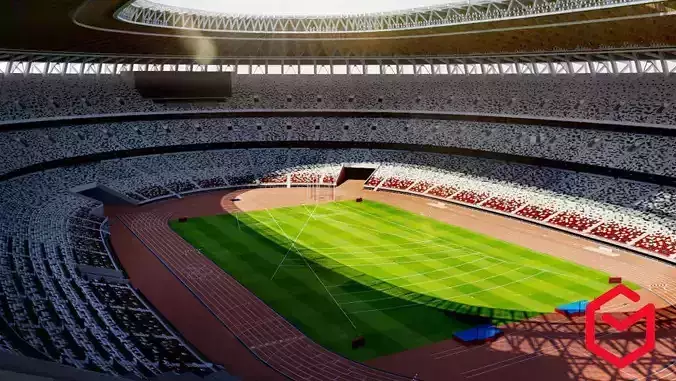New National Stadium Tokyo - Japan - 2020 Olympics 3D model