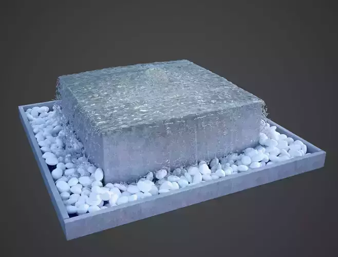 Fountain with stones