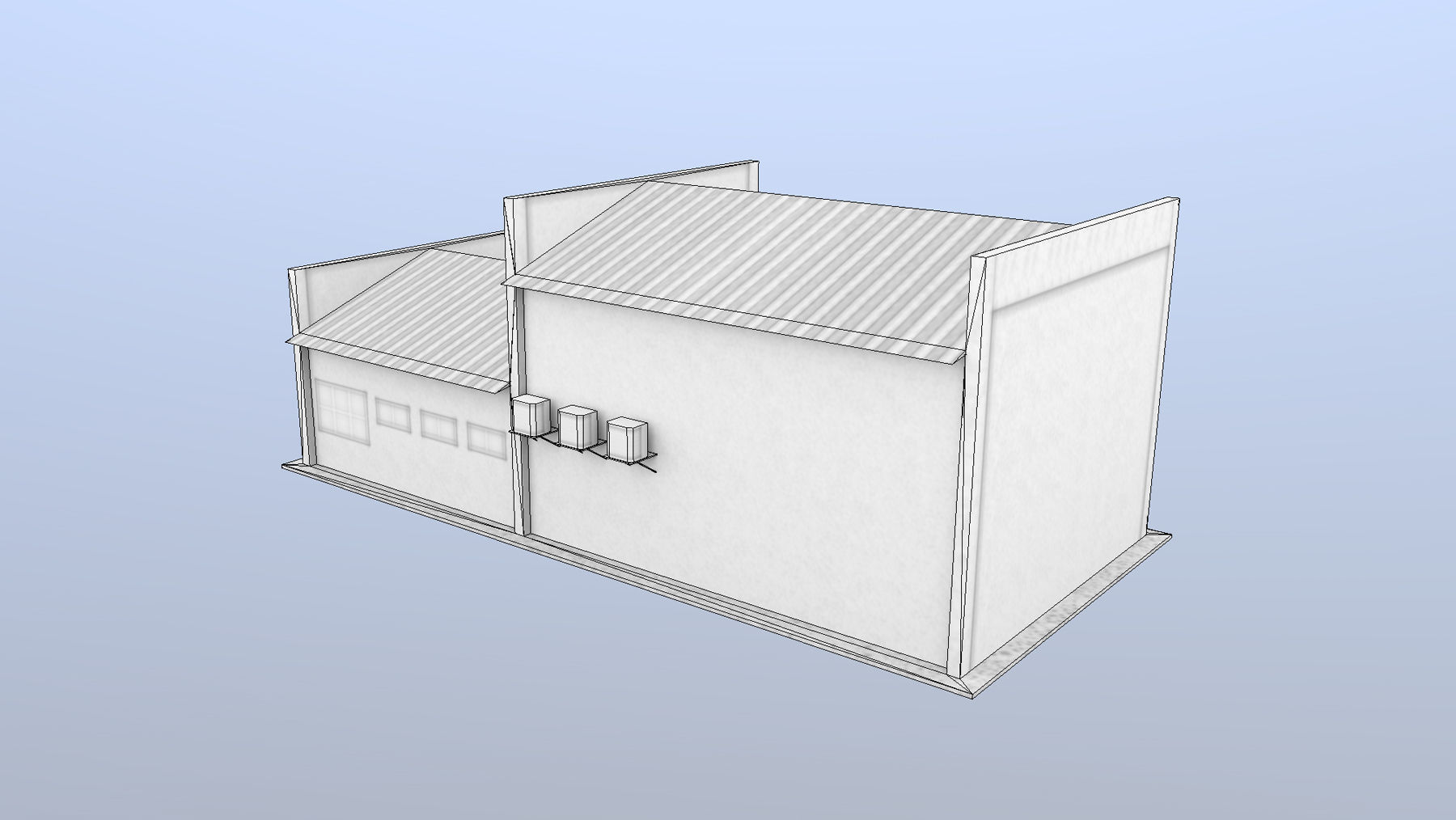 MilitaryBase PortoVelho Storage 03 Low-poly 3D model_8
