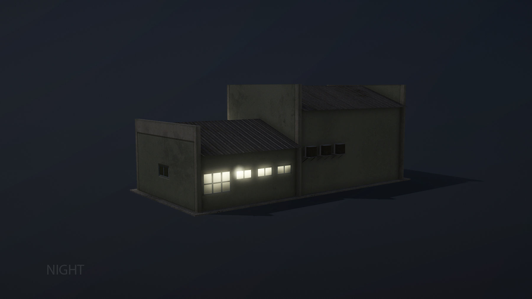 MilitaryBase PortoVelho Storage 03 Low-poly 3D model_12