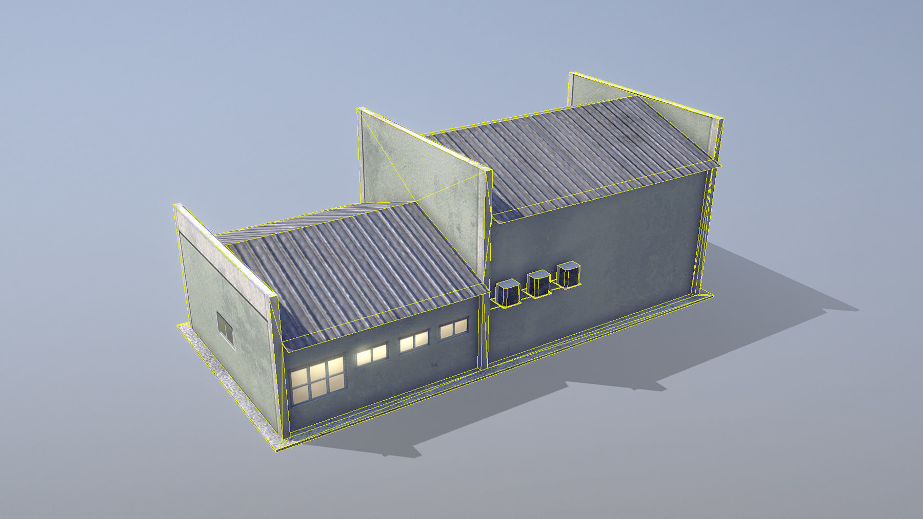 MilitaryBase PortoVelho Storage 03 Low-poly 3D model_6